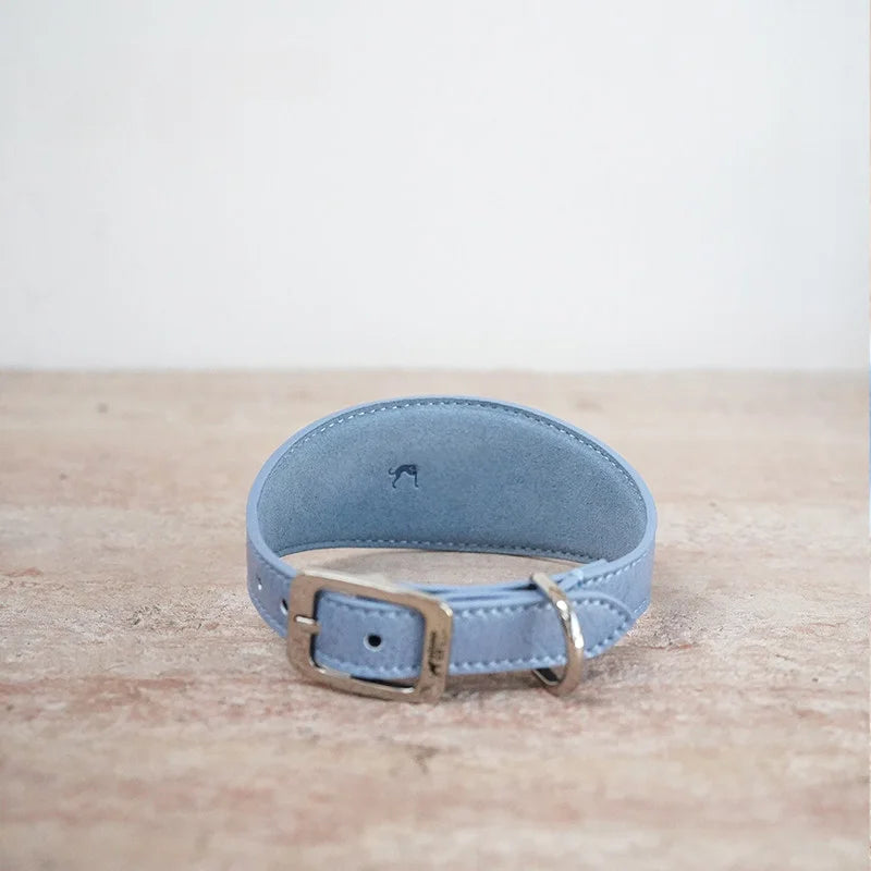 Denim Blue Sighthound Collar & Leash Set