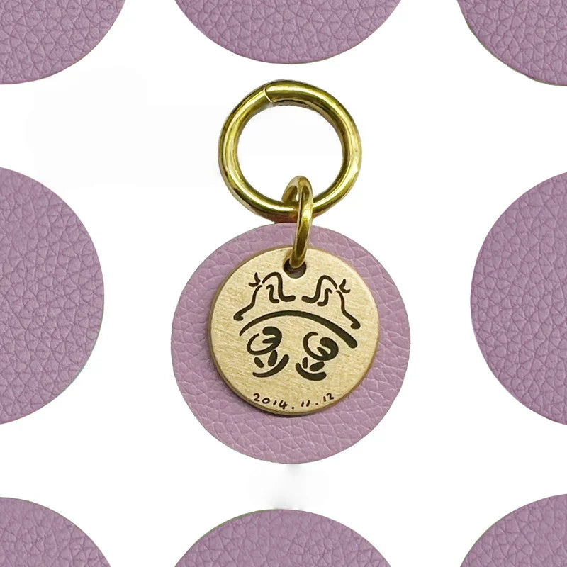 Pet ID tag presented as a gift with ring attachment included