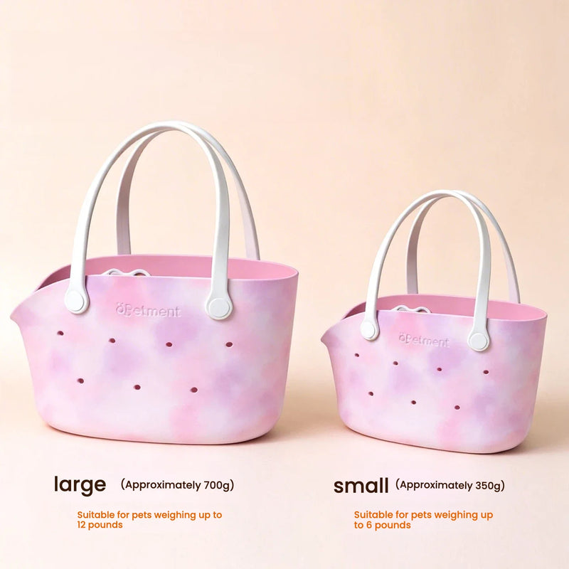Pet tote bag interior with soft removable cushion pad